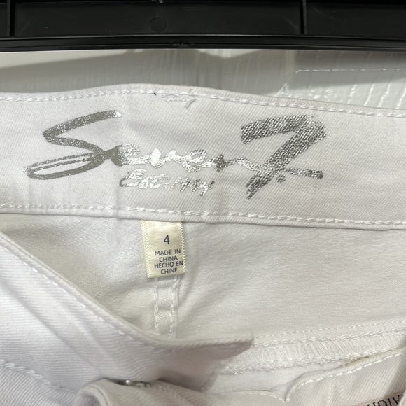 Seven7 High Rise Slim Straight Crop Jeans Size 4 - Picture 4 of 6